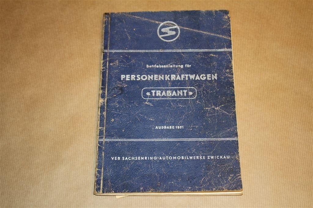 Betriebsanleitung Personenkraftwagen Trabant - 1961 !!, Ophalen of Verzenden