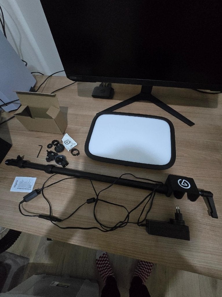 Elgato Key Light – LED studiolamp met bureaustatief (zwart), Ophalen of Verzenden, Zo goed als nieuw, Video