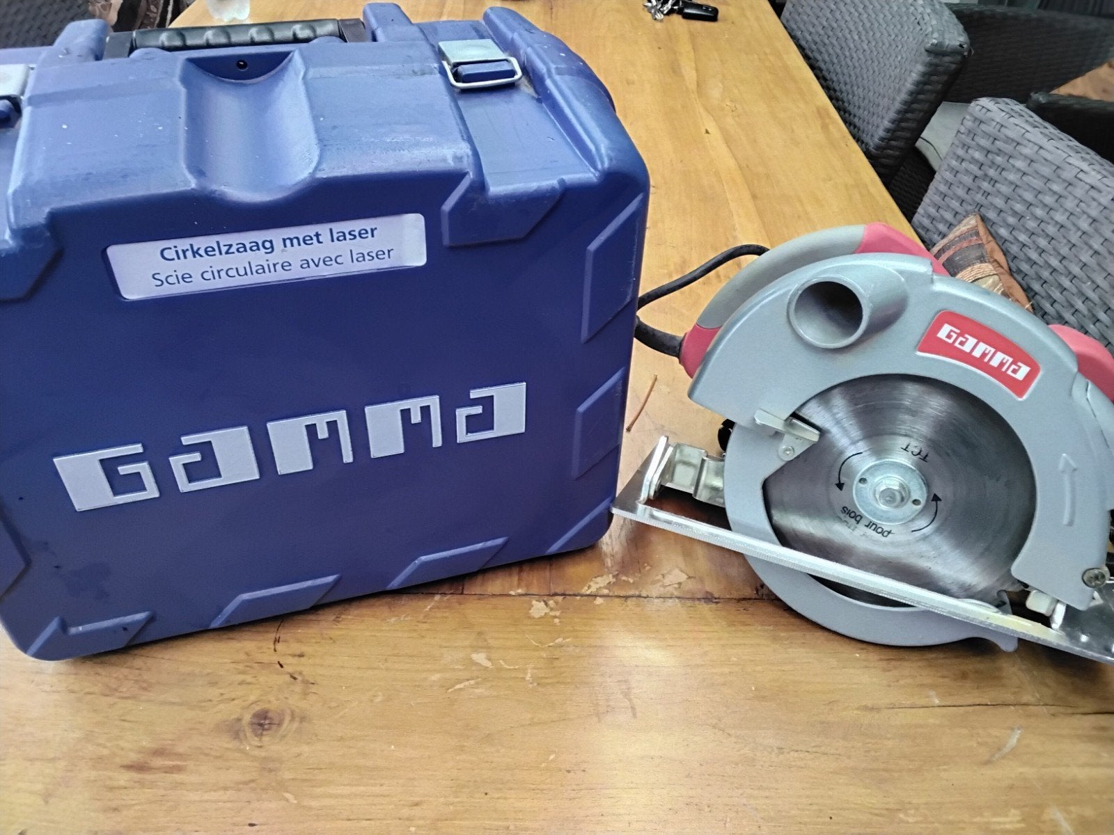 cirkelzaag met laser, Ophalen, Cirkelzaag, Zo goed als nieuw, 30 tot 70 mm
