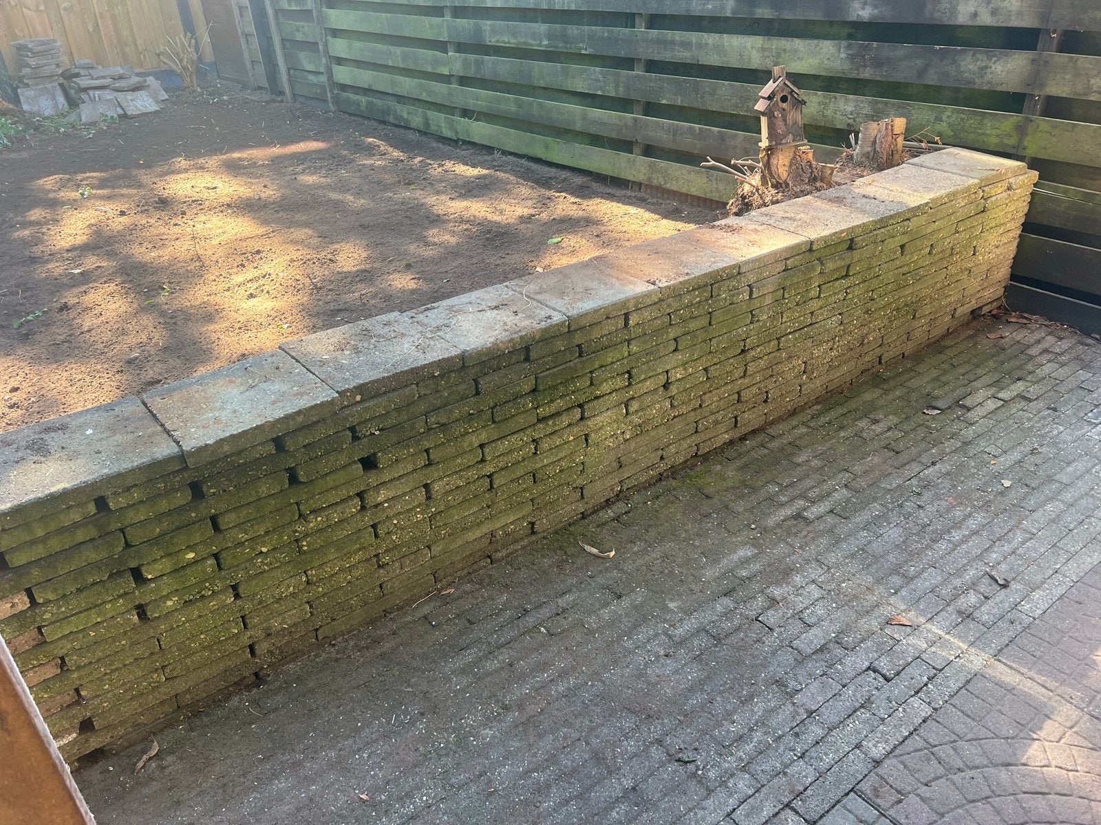 Gratis stoeptegels afhalen (circa 150 stuks), Tuin en Terras, Ophalen, Gebruikt, 10 m² of meer, Beton