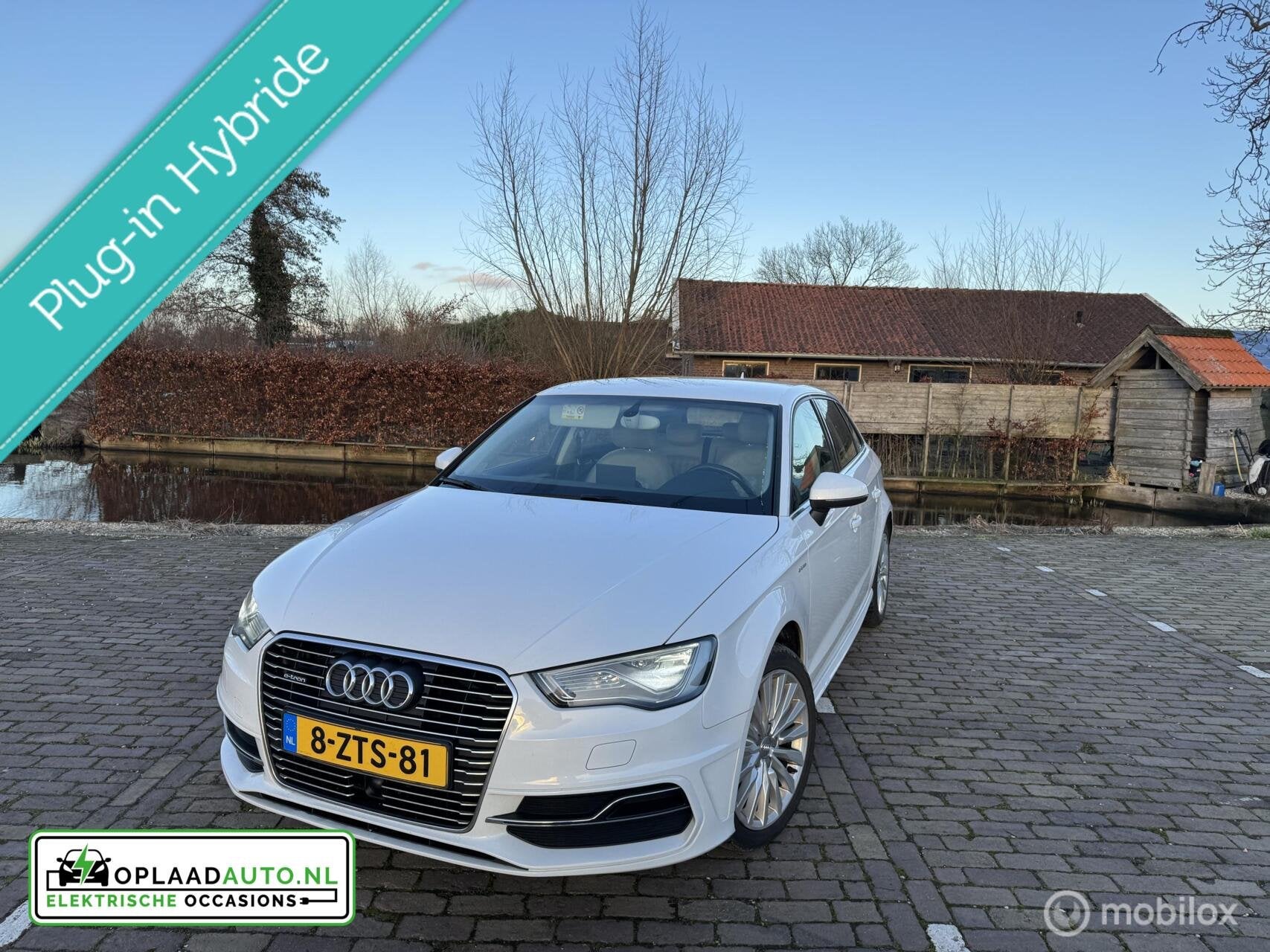 Audi A3 Sportback 1.4 e-tron PHEV - nl auto - 2e eigenaar, Gebruikt, Euro 6, 4 cilinders, Wit