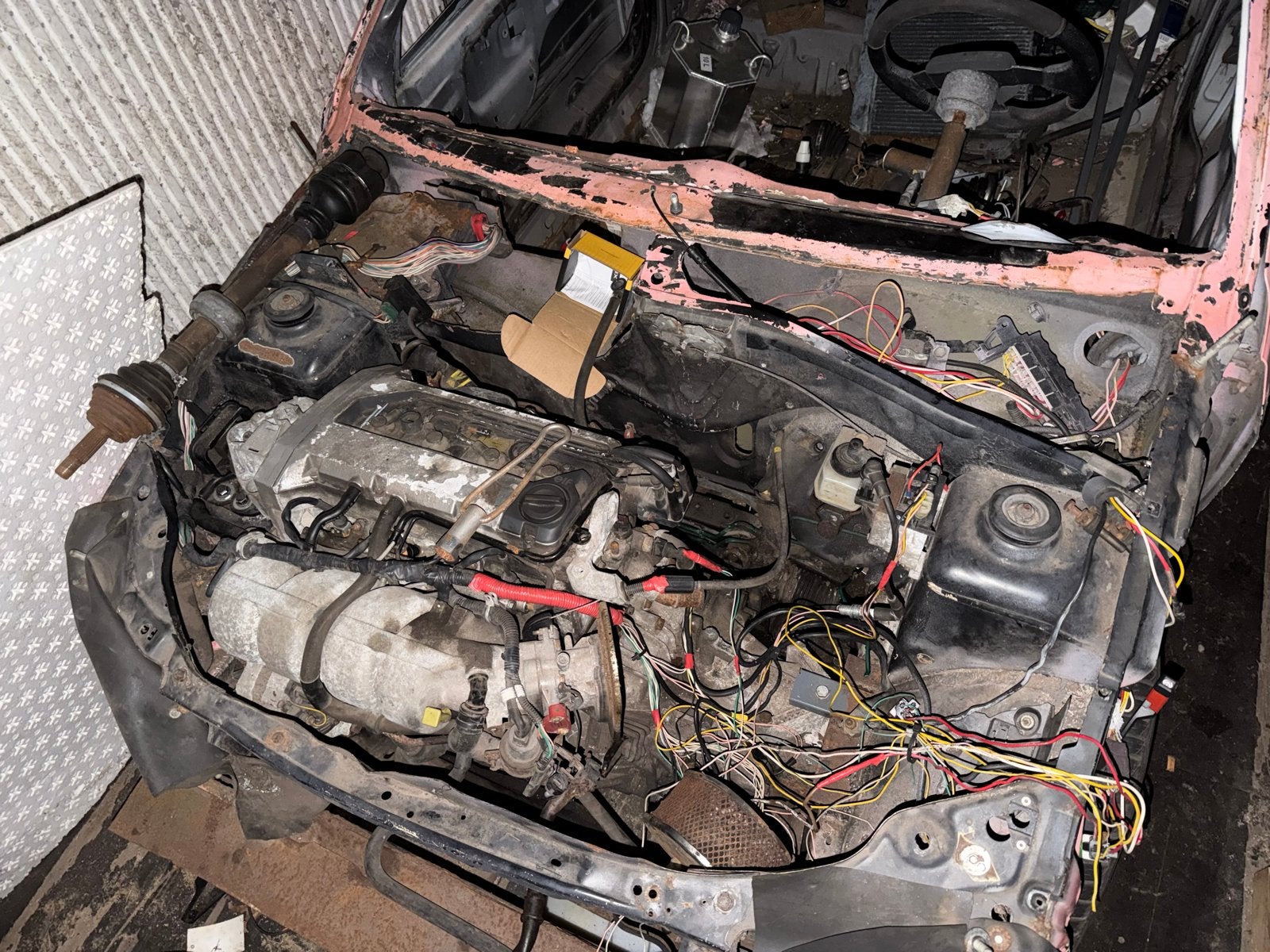 Renault 1.8 16v motor met toebehoren, Auto-onderdelen, Ophalen, Gebruikt, Renault