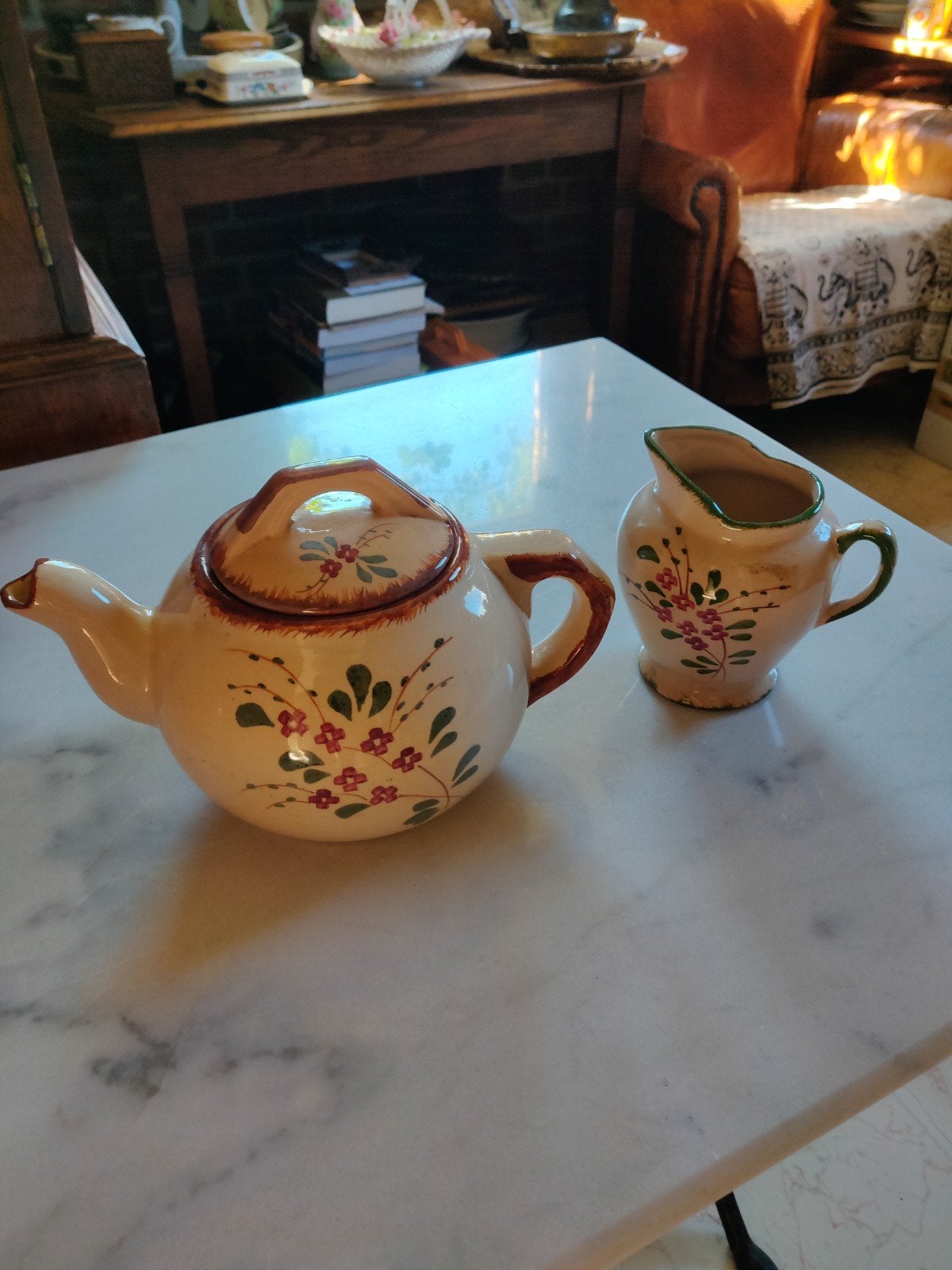 Theepot en melkkan, Antiek en Kunst, Ophalen of Verzenden