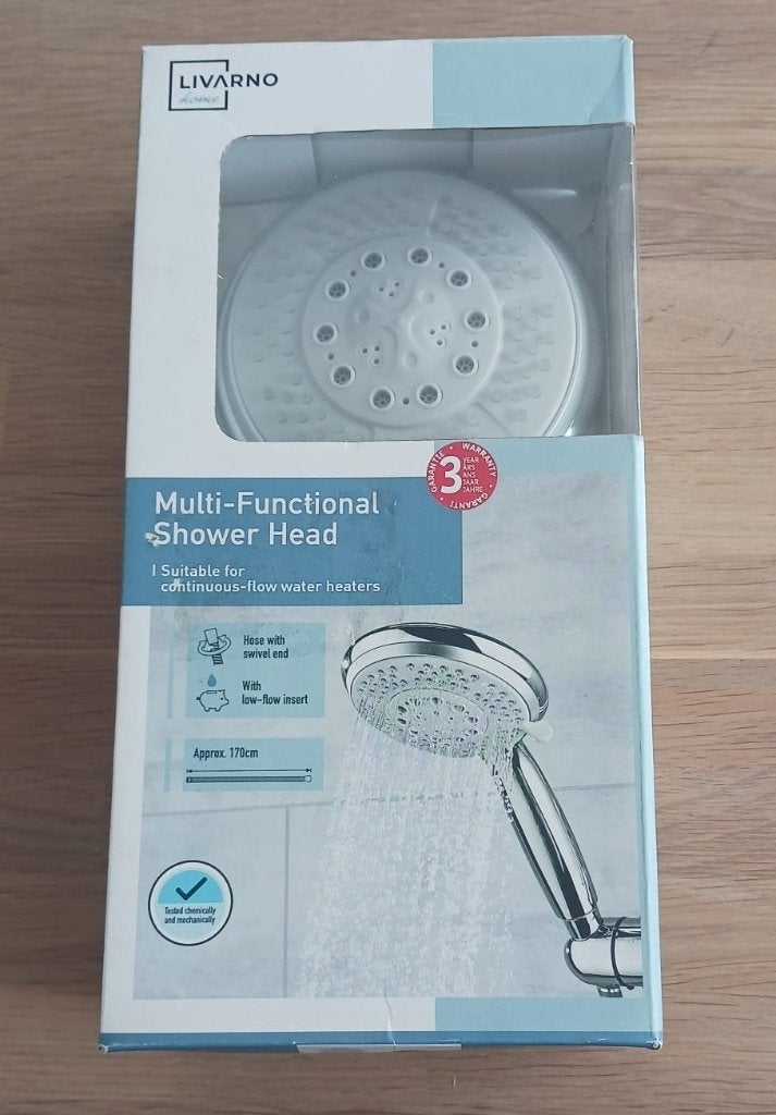 Douche kop Livarno Home Multifunctional Shower Head NIEUW, Ophalen of Verzenden, Nieuw, Rvs, Douche
