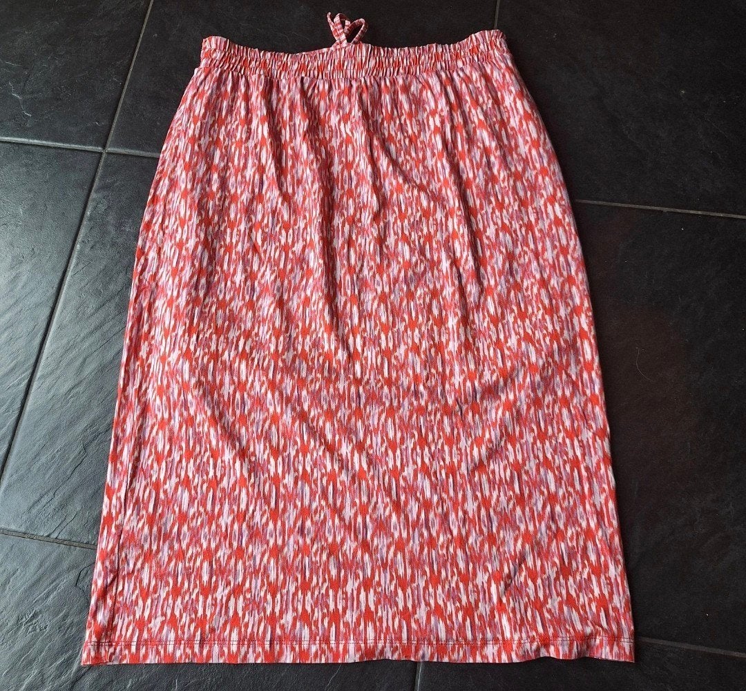 Rood, roze, ecru middellange rok, Expresso, mt L, igst, Expresso, Maat 42/44 (L), Ophalen of Verzenden, Gedragen
