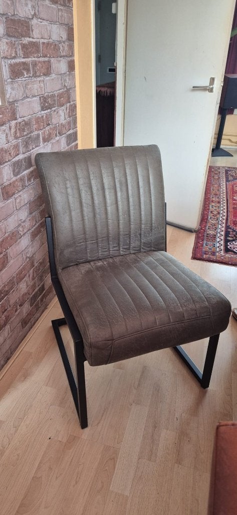 Industriële eetkamerstoel Groen - HSM Collection - Set van 2, Huis en Inrichting, Stoelen, Ophalen, Gebruikt, Twee, Overige kleuren