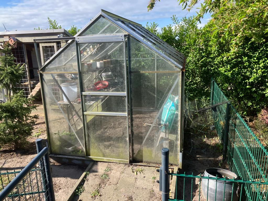 Te koop Aluminium kas, Kweekkas, Ophalen of Verzenden, Zo goed als nieuw, Glas