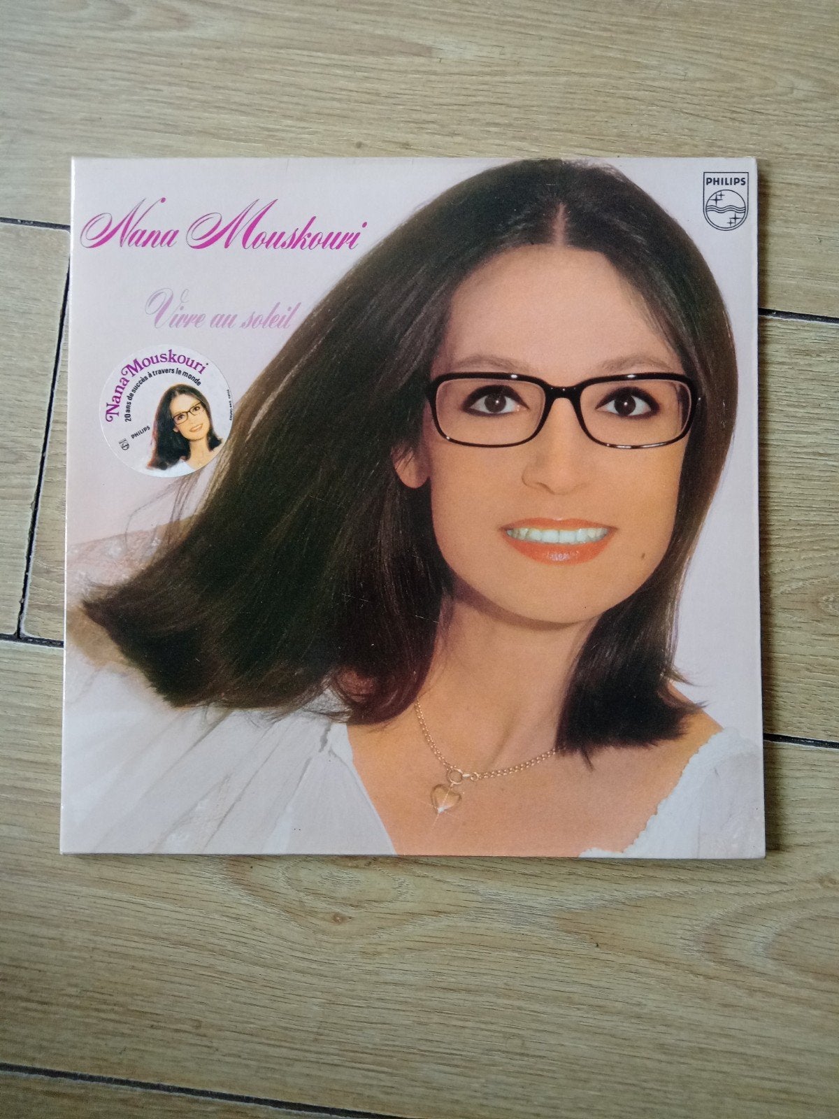 Nana Mouskouri - Vivre au soleil LP (Philips), LP, Gebruikt, Ophalen of Verzenden, Pop