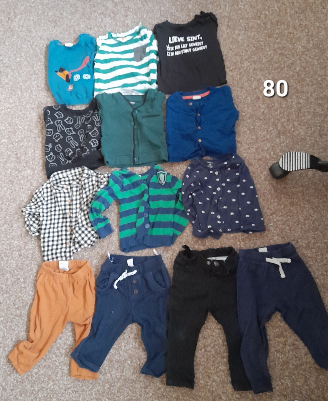 Babykleding maat 80 (48 stuks), Ophalen, Maat 80