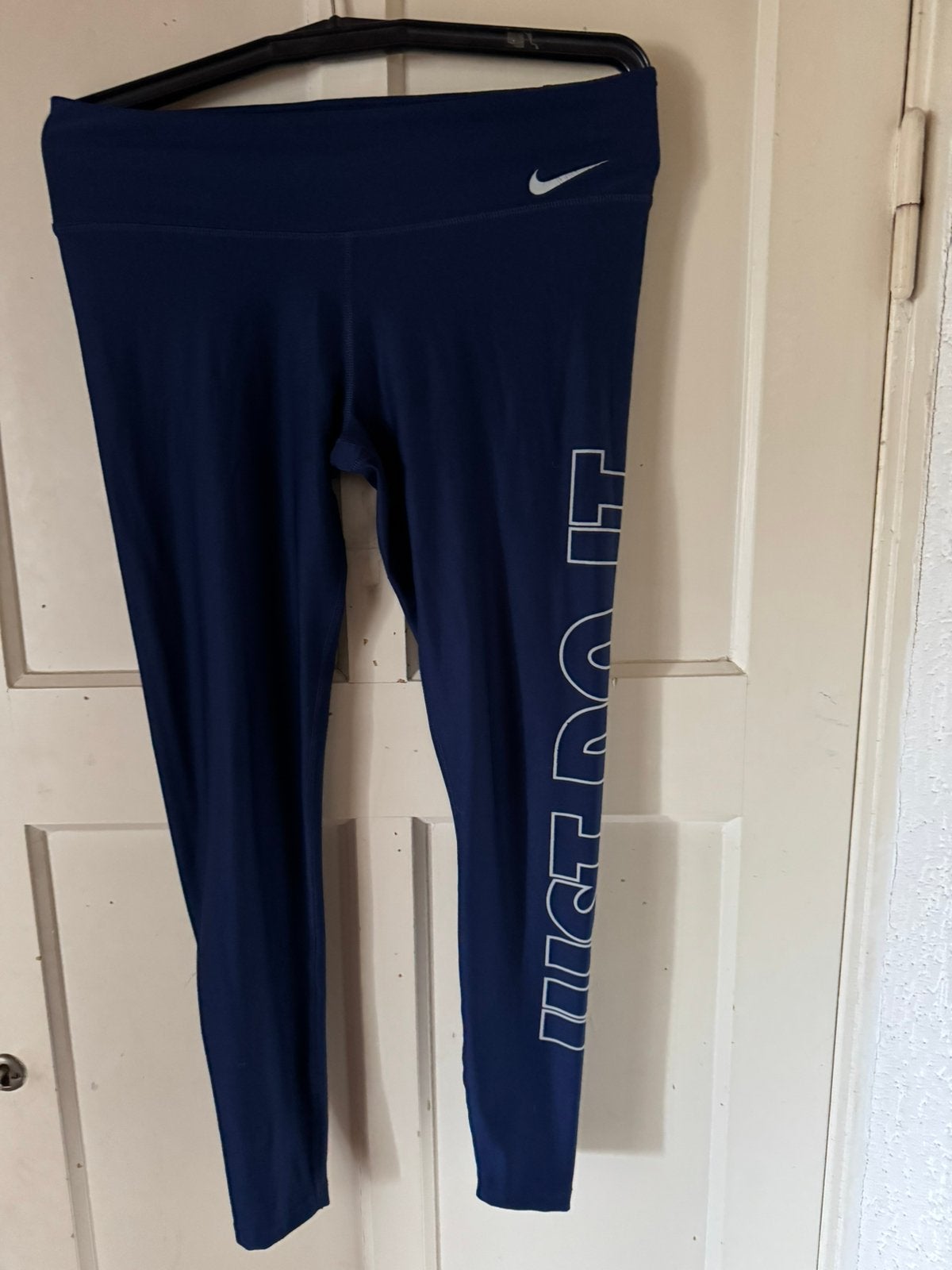 Nike sportlegging just do it maat L., Legging, Blauw, Maat 40/42 (M), Ophalen of Verzenden