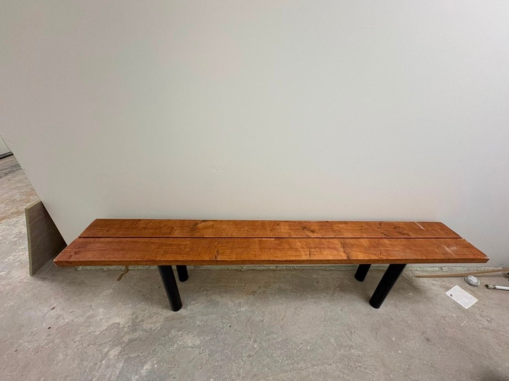 Eettafelbank 202,5cm, Ophalen, Gebruikt, Minder dan 75 cm, Rechte bank