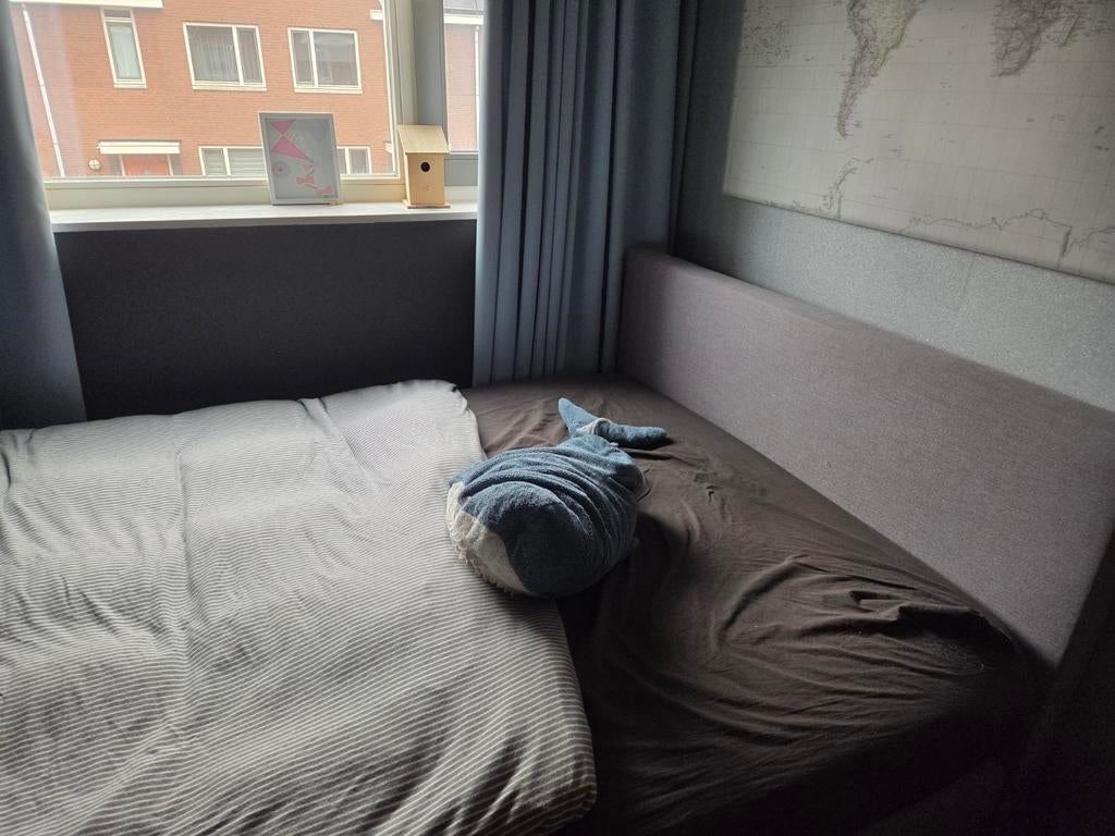 Boxspring  met matras en zachte topper, Ophalen of Verzenden, Zo goed als nieuw, Tweepersoons