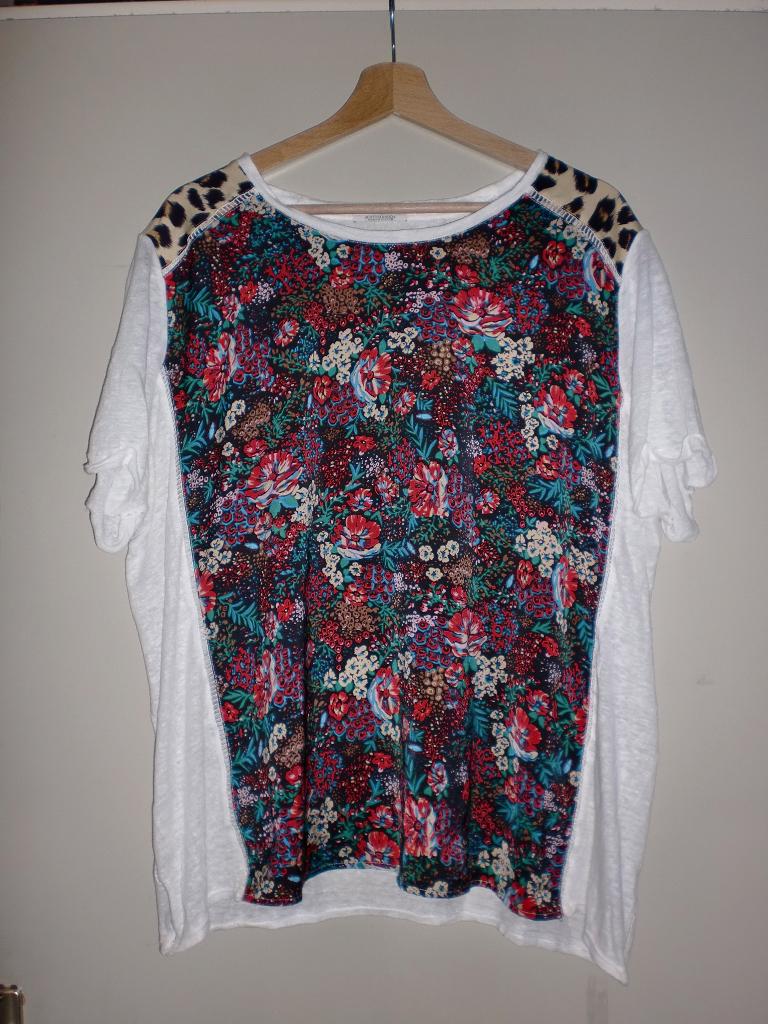 Maison Scotch top maat 4 / L XL, Wit, Maat 42/44 (L), Zo goed als nieuw, Korte mouw