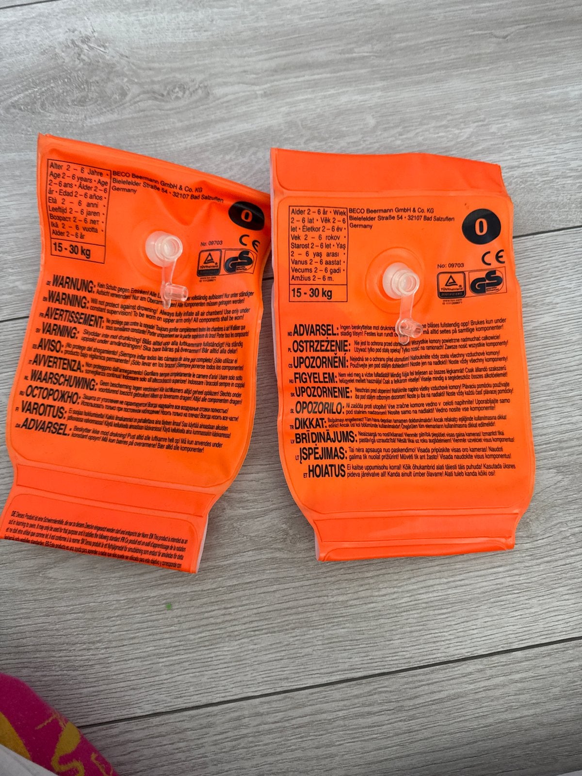 Beco zwembandjes 15-30 kg, Ophalen of Verzenden, Zo goed als nieuw, Zwembandjes, Beco