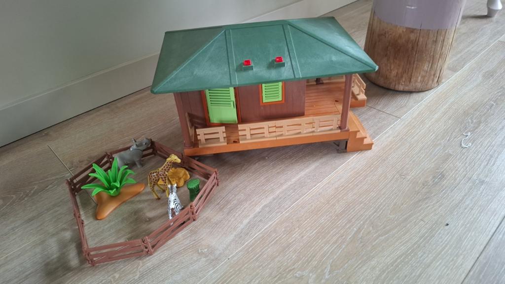 Playmobil Safari Huis met Dieren en Omheining, Kinderen en Baby's, Ophalen, Gebruikt, Complete set
