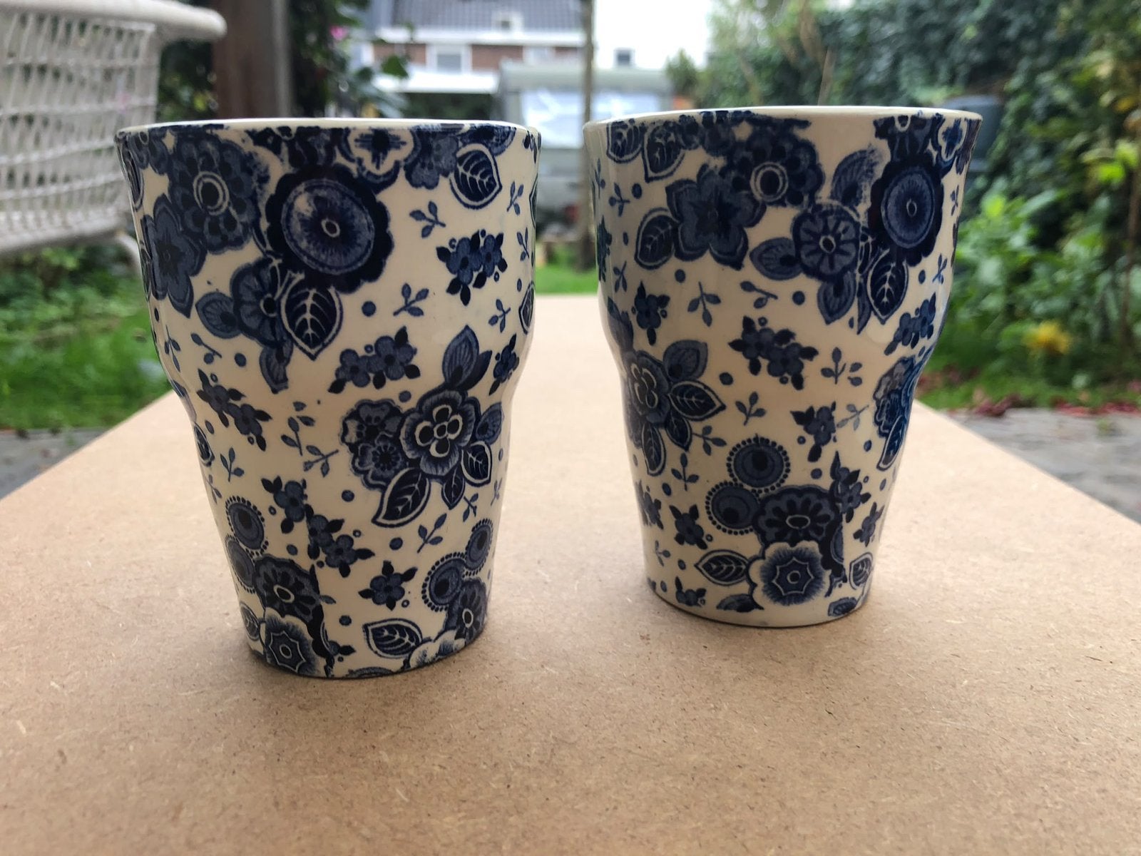 2 vintage melkbekers Société Céramique – Beatrix 1938, Ophalen of Verzenden