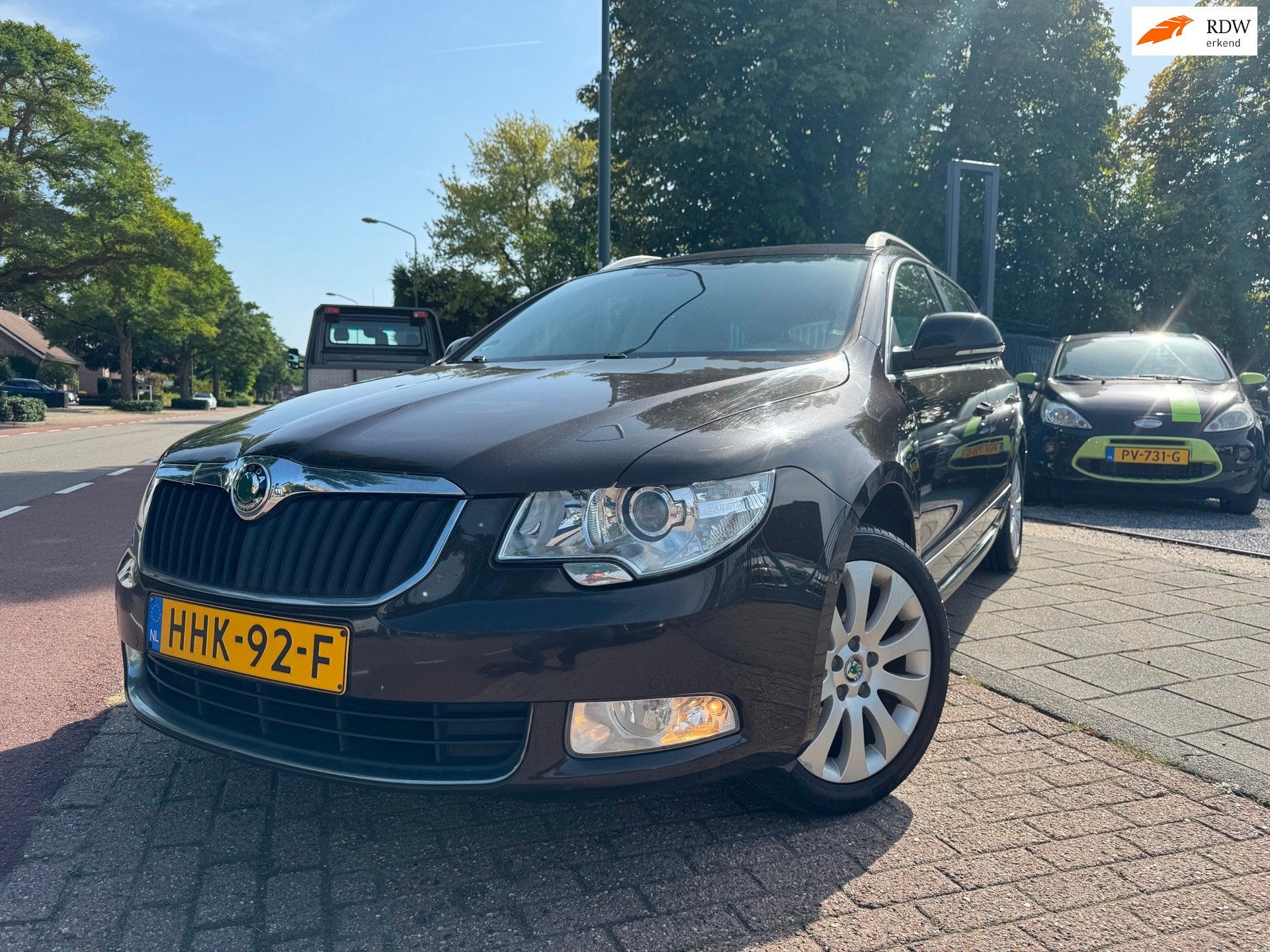 Skoda Superb Combi 1.8 TSI Active Clima Elek Pakket Navi Cru, Auto's, Voorwielaandrijving, Gebruikt, Zwart, 4 cilinders