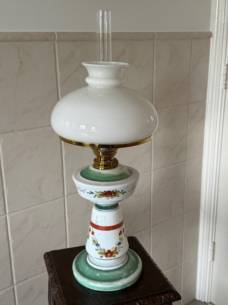 oude petroleum lamp, Ophalen