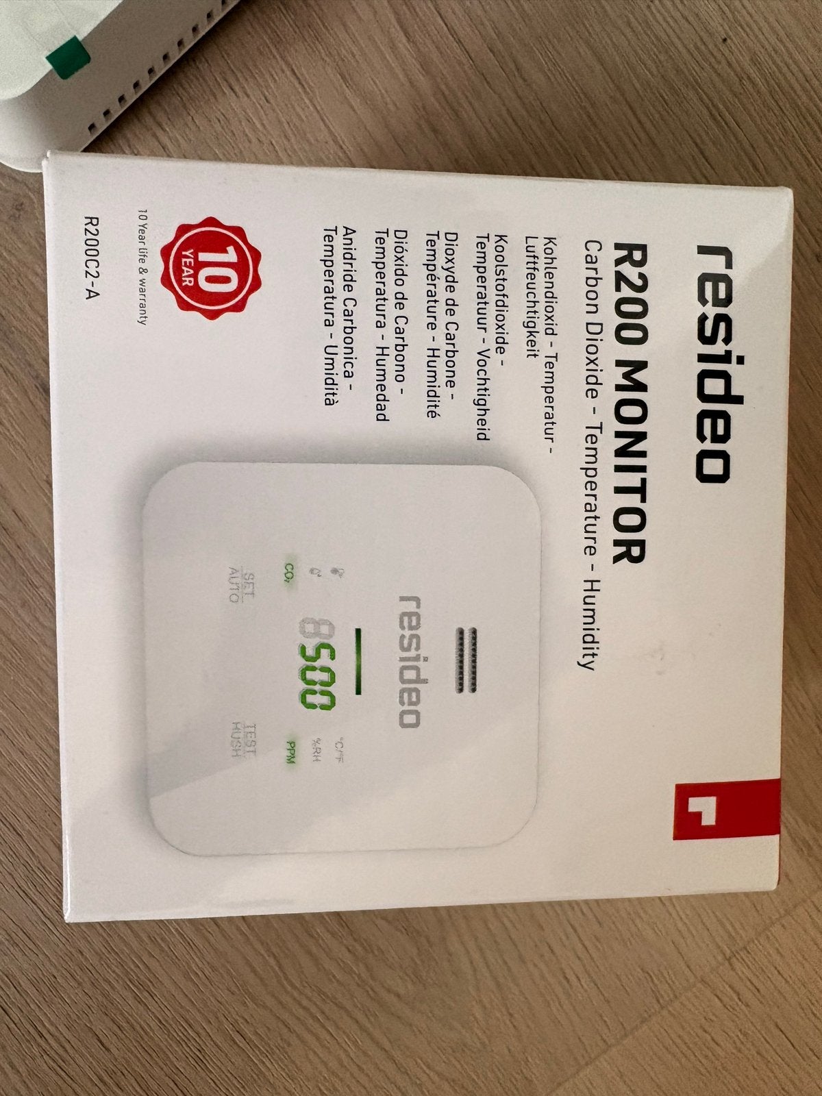 Resideo R200 Monitor CO2, Temperatuur, Vochtigheid, Wit, Overige typen, Nieuw, Ophalen of Verzenden