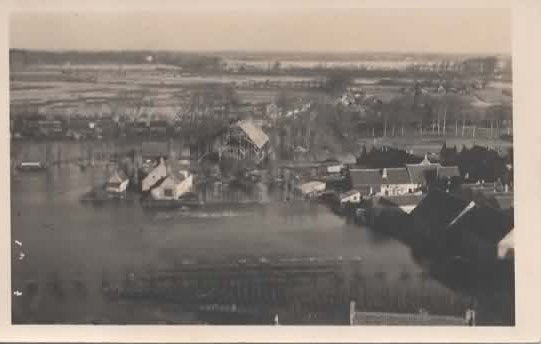 Oostkapelle Inundatie 1944 fotokaarten, Verzenden, 1940 tot 1960, Ongelopen, Zeeland
