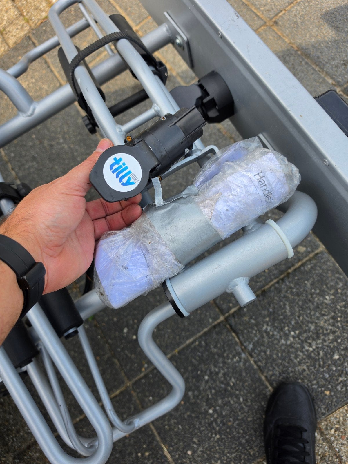Tilly Light trekhaak fietsendrager voor 2 fietsen, Ophalen, 2 fietsen, Gebruikt, Trekhaakdrager