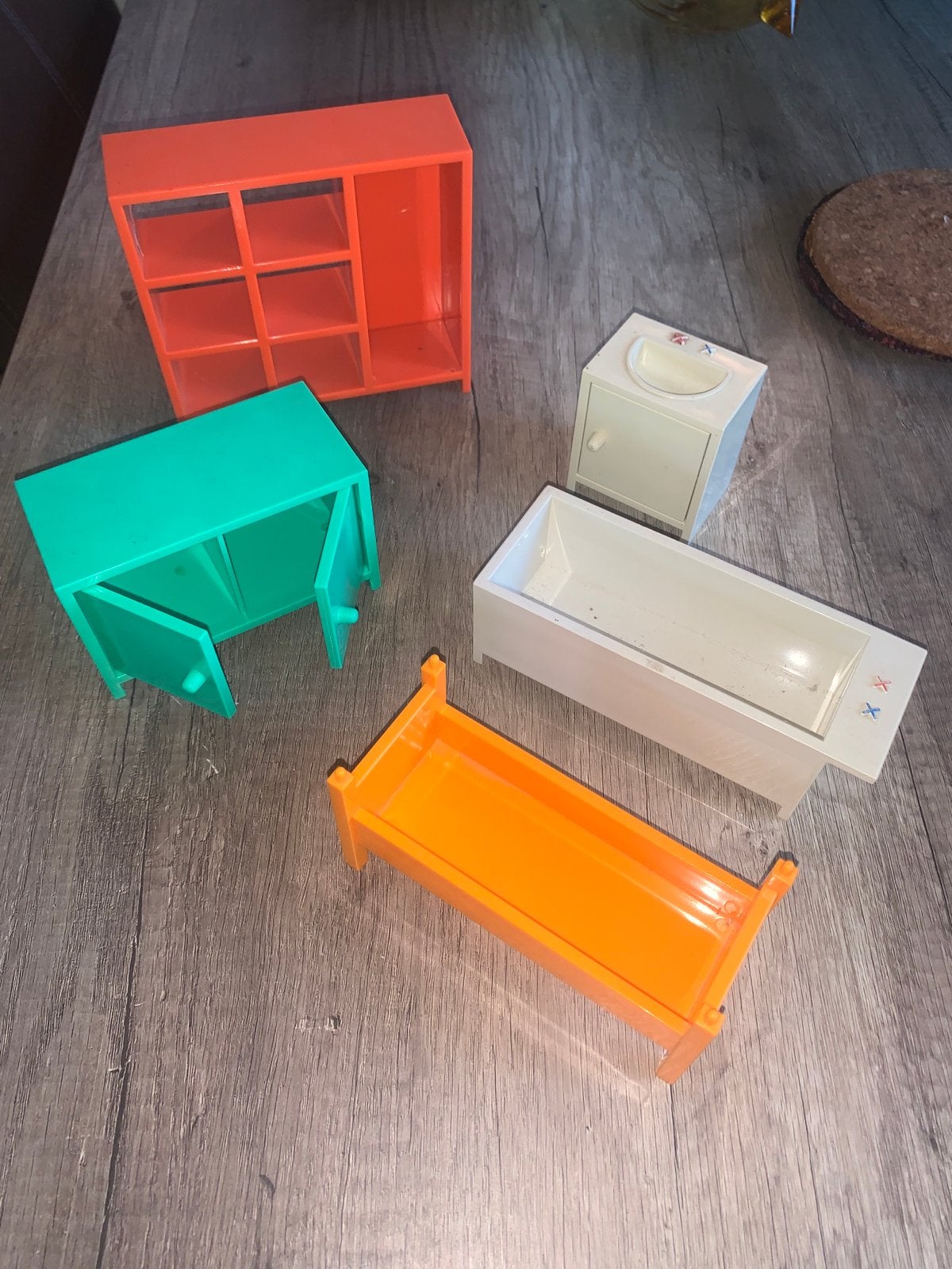 Vintage IKEA Poppenhuis Meubels - Set van 5, Ophalen of Verzenden, Gebruikt, Toebehoren
