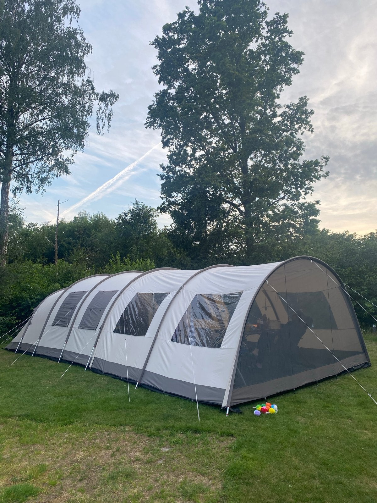Base Camp Ambato VI Deluxe met Verlengde Luifel 6 persoons, Caravans en Kamperen, Tenten, Ophalen, Gebruikt, Tot en met 6