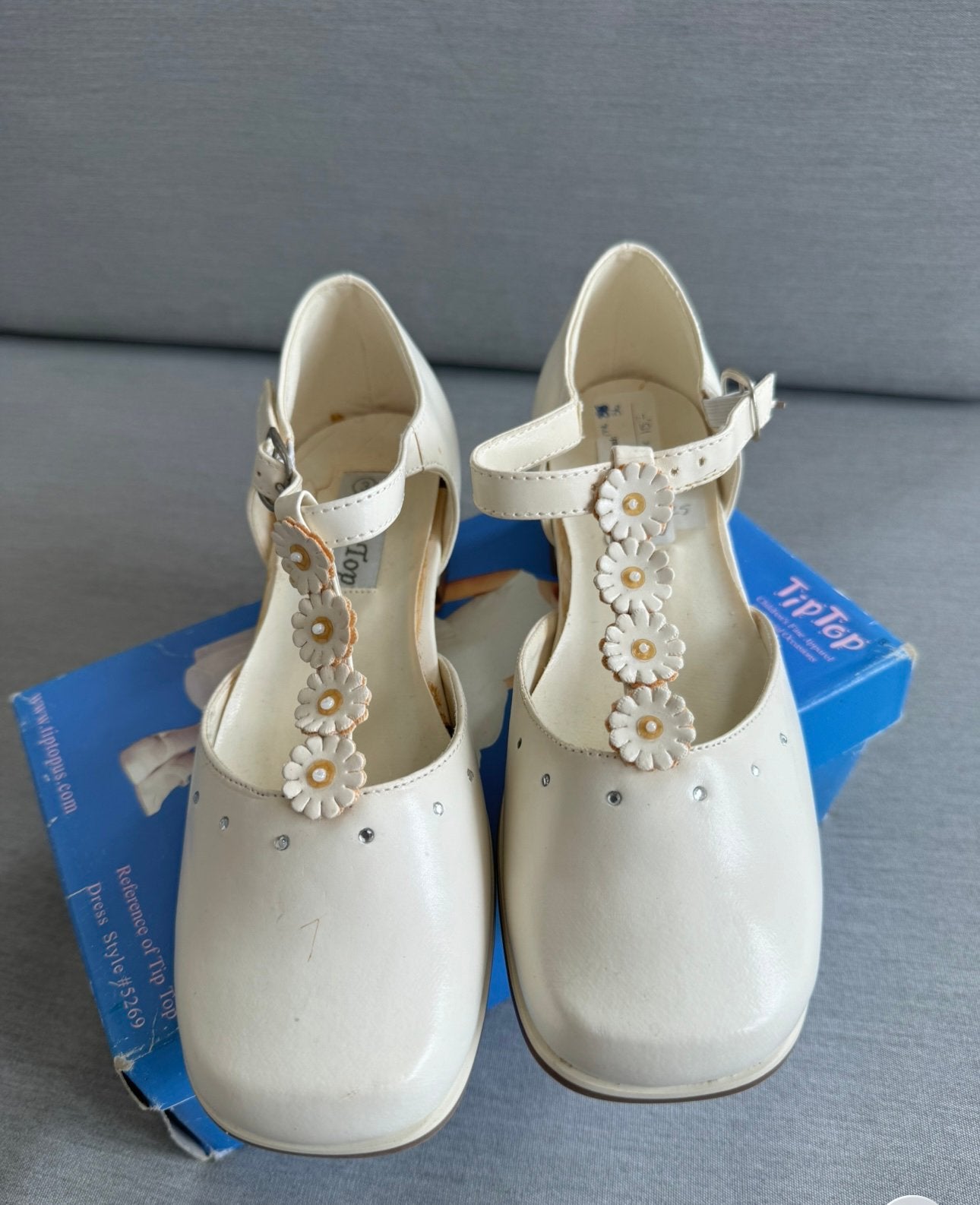 Nieuwe Ivoorwitte Mary Jane  Feestschoentjes Tip Top Maat 35, Kinderen en Baby's, Babykleding | Schoentjes en Sokjes, Schoentjes