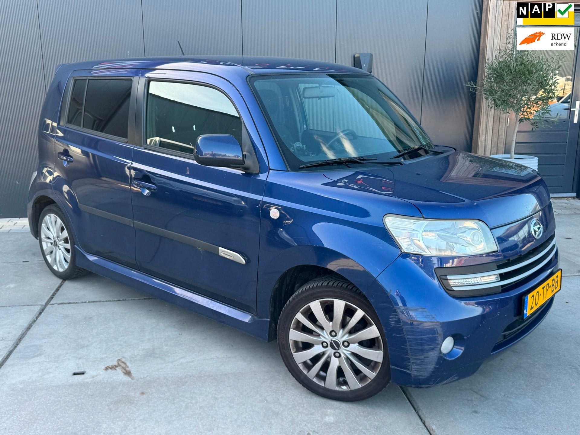 Daihatsu Materia 1.5 Soul 2006 Airco 5 Deurs Trekhaak >>APK, Auto's, Voorwielaandrijving, Stof, Zwart, Blauw