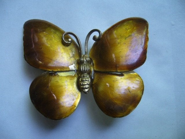 LEUKE VINTAGE BROCHE VLINDER, Verzenden, Overige materialen, Broche