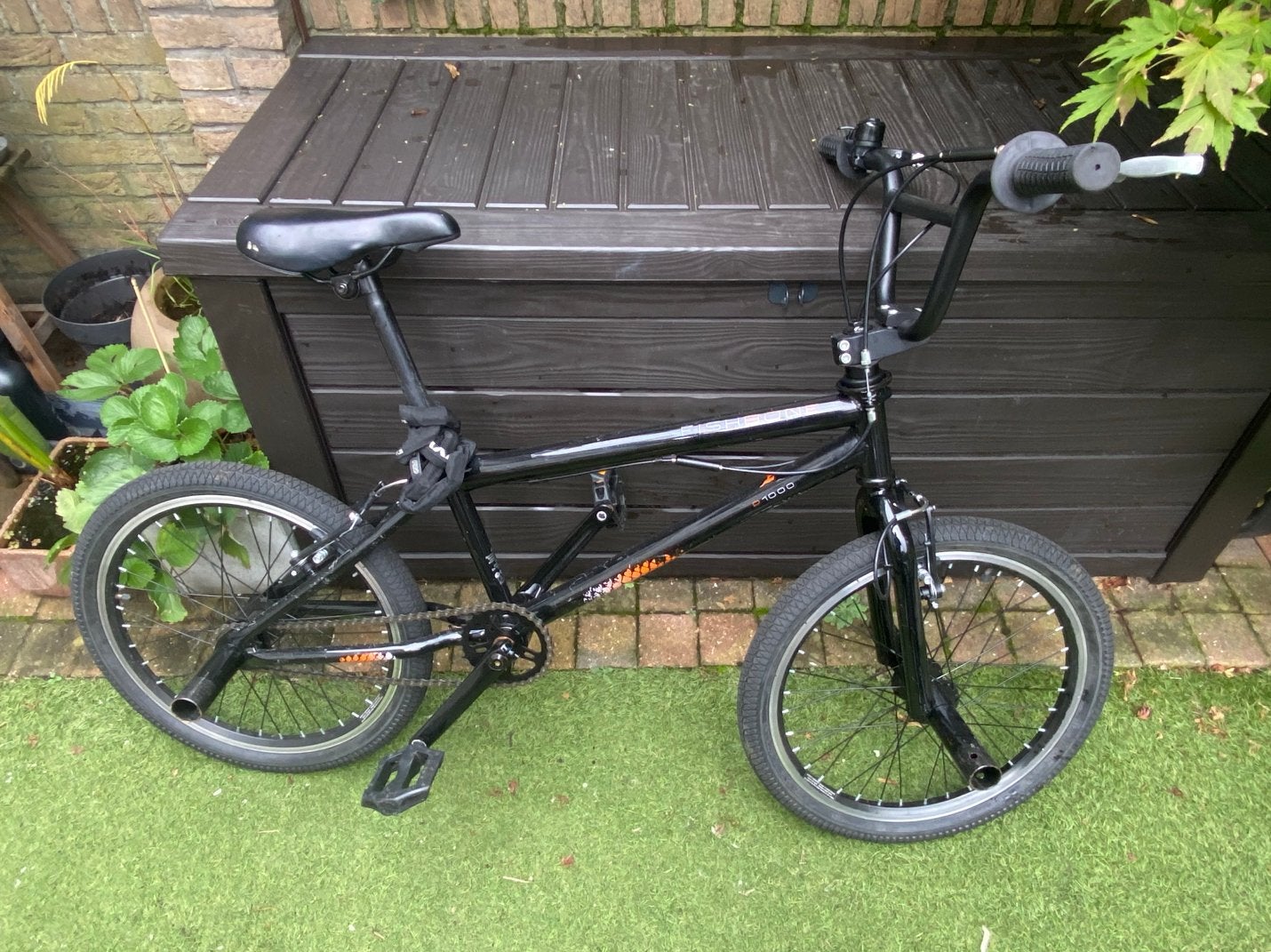 Fishbone D-1000 bmx, Ophalen, Staal, Velgrem, Stuur 360° draaibaar
