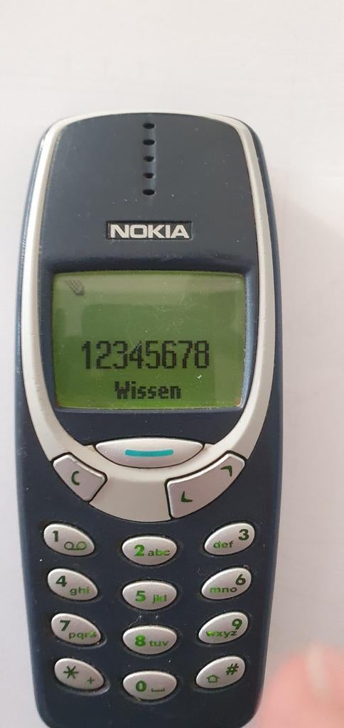 Nette Nokia 3310 met nieuwe batterij, Gebruikt, Blauw, Geen camera, Fysiek toetsenbord