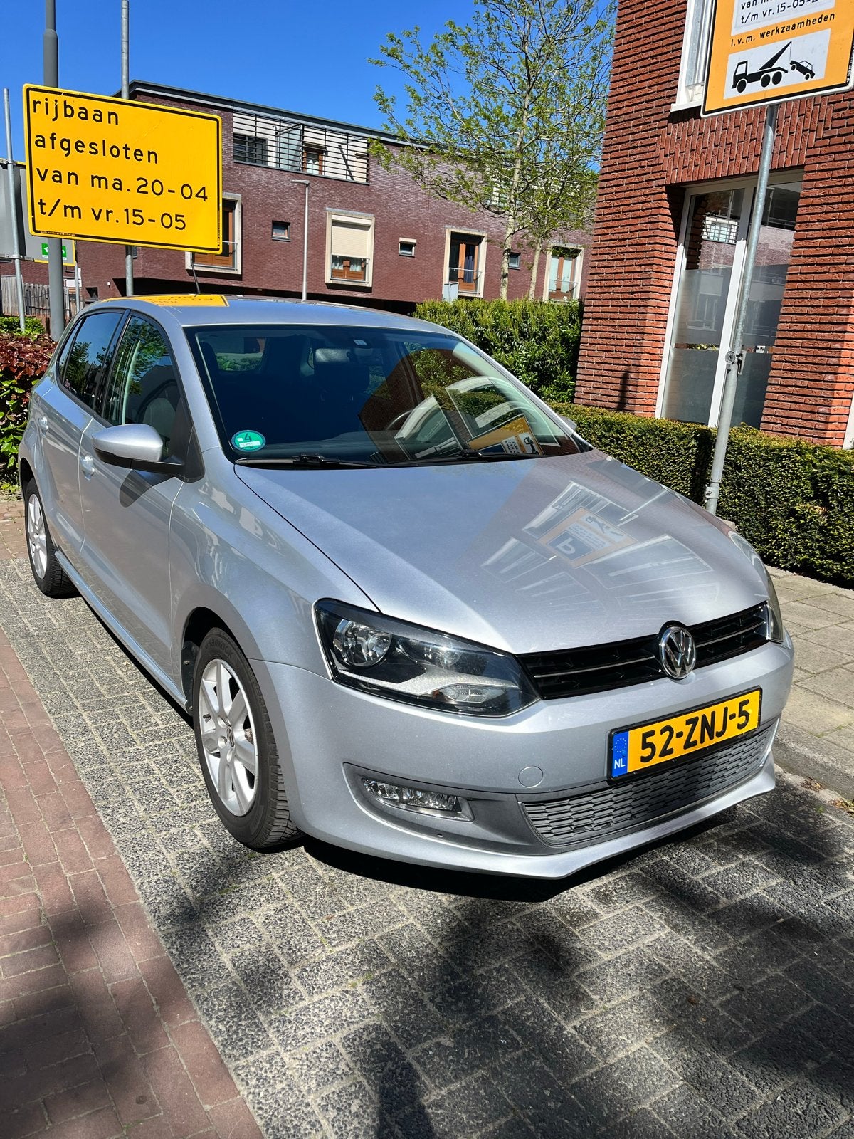 Volkswagen Polo 1.2 TSI 66KW 2013 Grijs, Auto's, Voorwielaandrijving, 40 €/maand, 4 cilinders, Origineel Nederlands