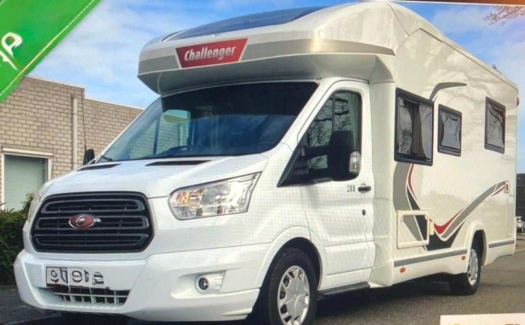 Ford Challenger camper 2017, Caravans en Kamperen, Campers, Particulier, tot en met 4, Half-integraal, Challenger, Ford, Diesel