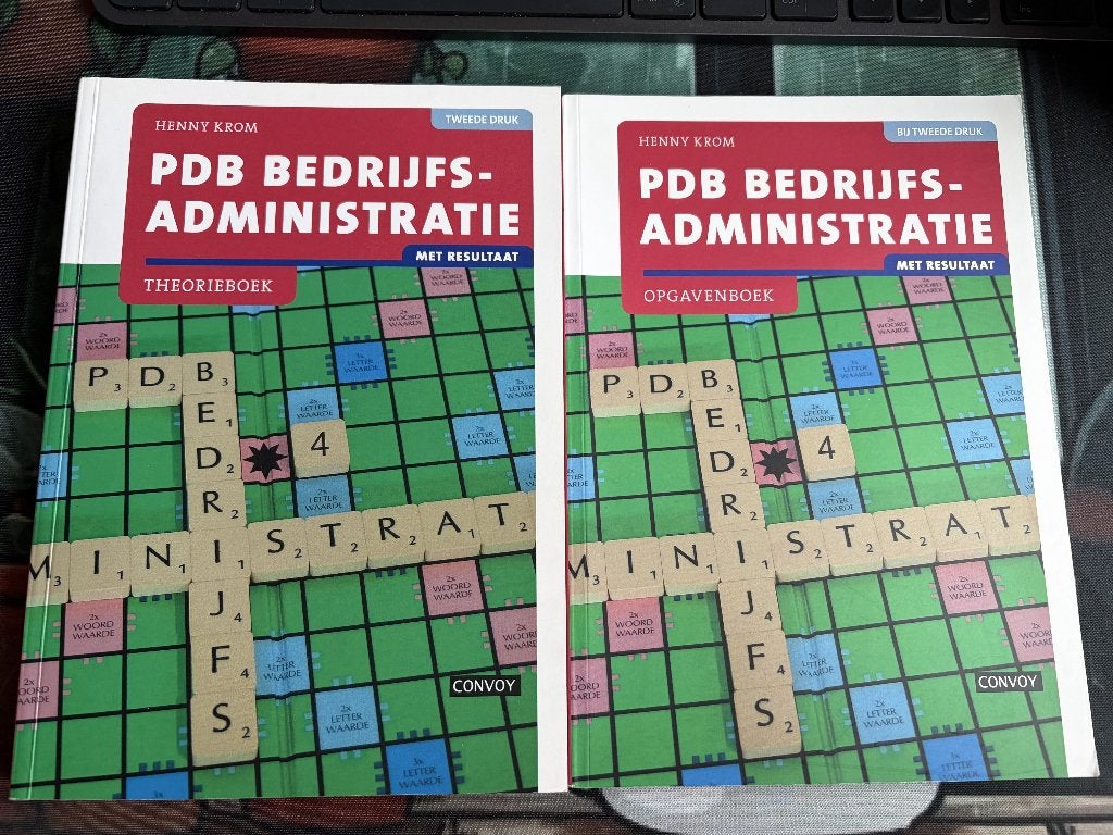 PDB Bedrijfsadministratie: Theorieboek & Opgavenboek, Boeken, Henny Krom, Ophalen of Verzenden, Zo goed als nieuw, MBO
