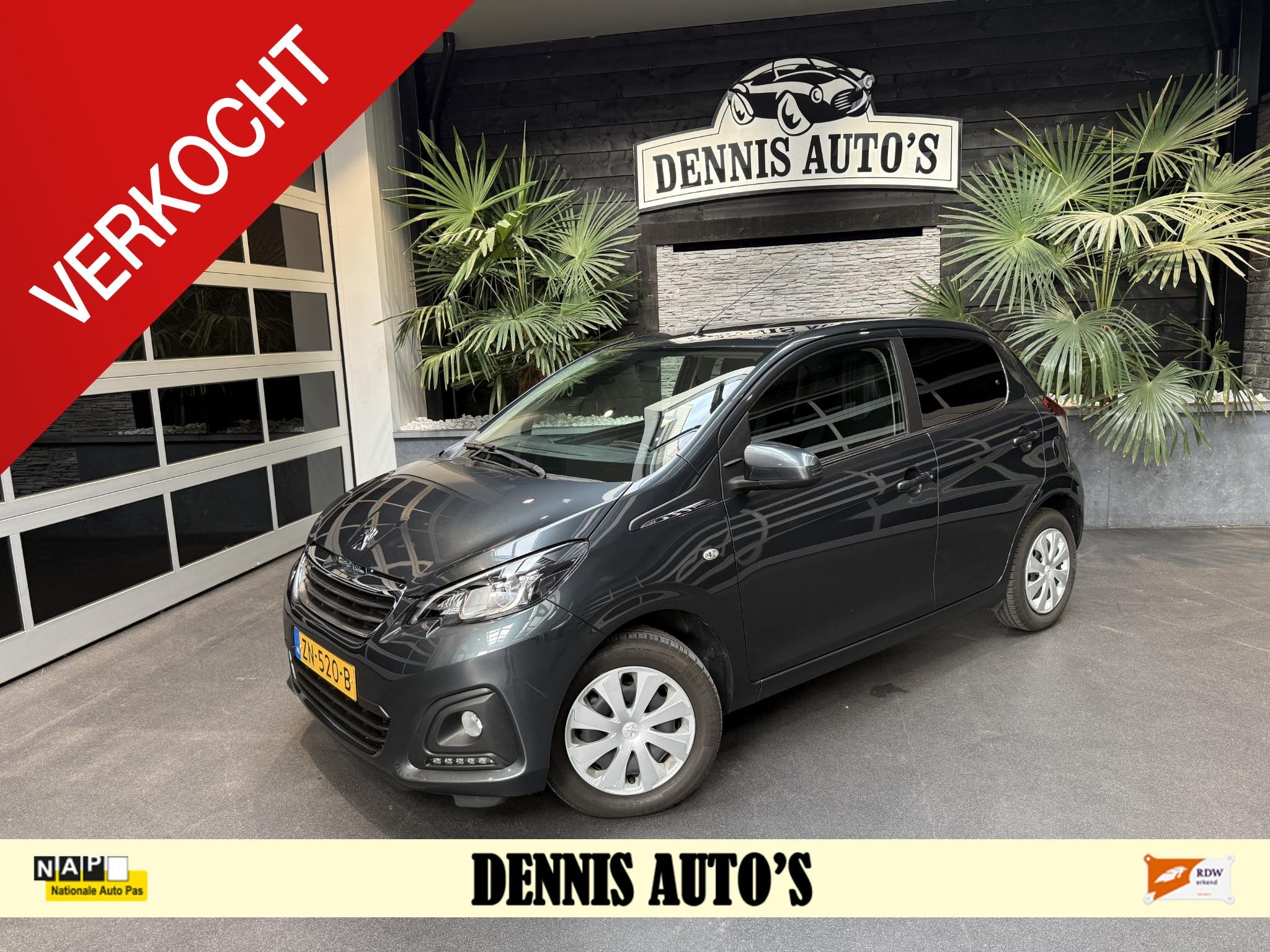 Peugeot 108 1.0 e-VTi Active Automaat NL auto NAP 16dkm !, Auto's, Dealer onderhouden, Stof, Gebruikt, Verwarmde buitenspiegels