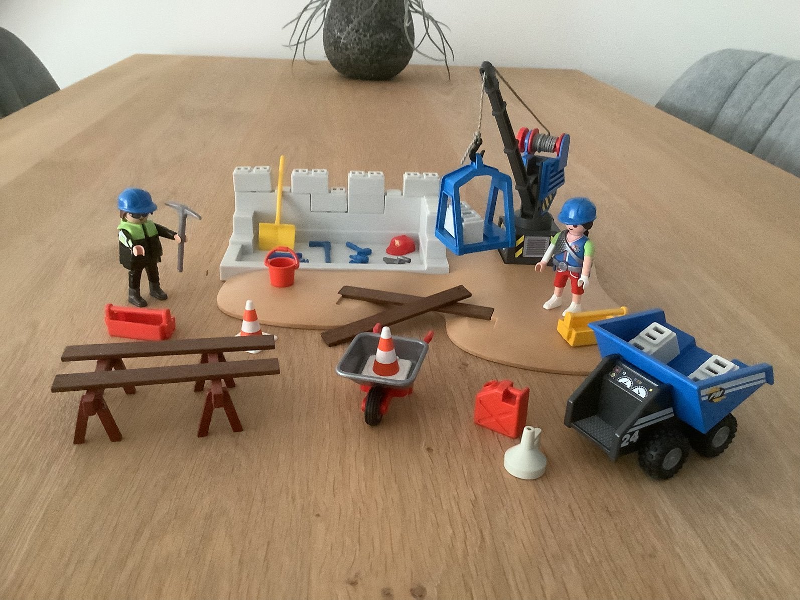 Playmobil City Action, Bouwplaats Set met oa Hijskraan/acc., Ophalen of Verzenden, Zo goed als nieuw