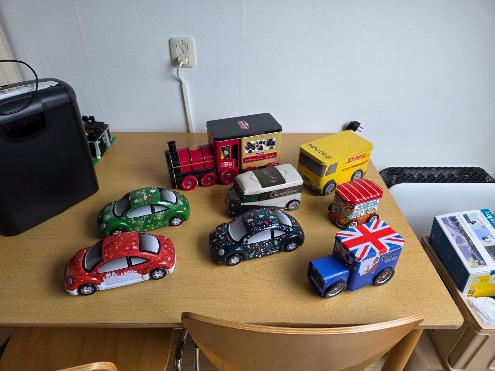 Verzameling van 7 decoratieve blikken voertuigen, Verzamelen, Blikken, Ophalen of Verzenden