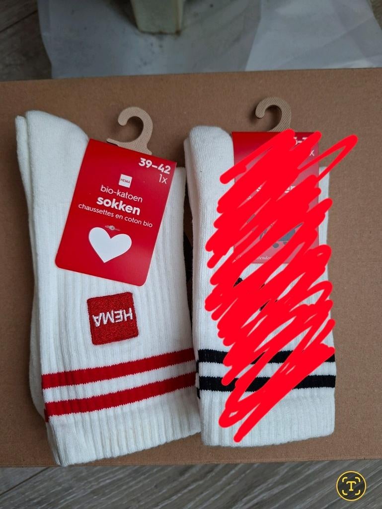 Limited Edition sokken Hema NIEUW, Sokken en Kniesokken, Wit, Nieuw, Overige maten