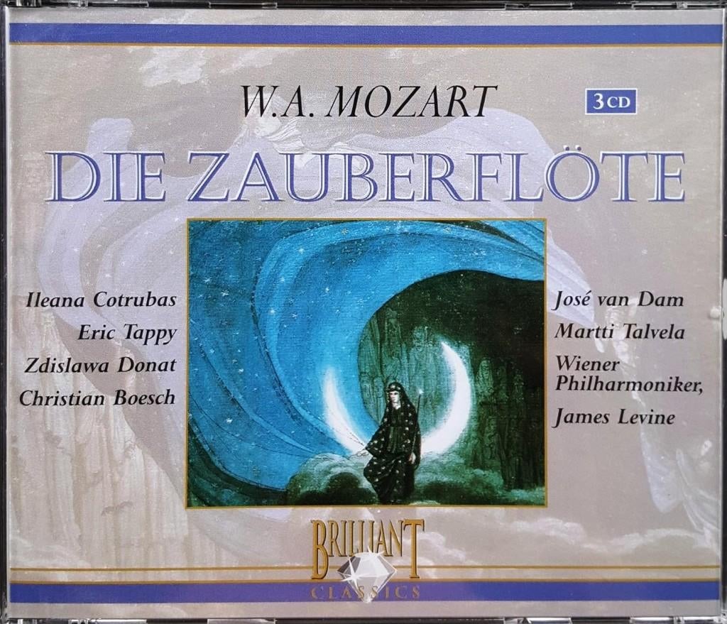 mozart die zauberflote 3 cd, Verzenden, Classicisme, Zo goed als nieuw, Opera of Operette