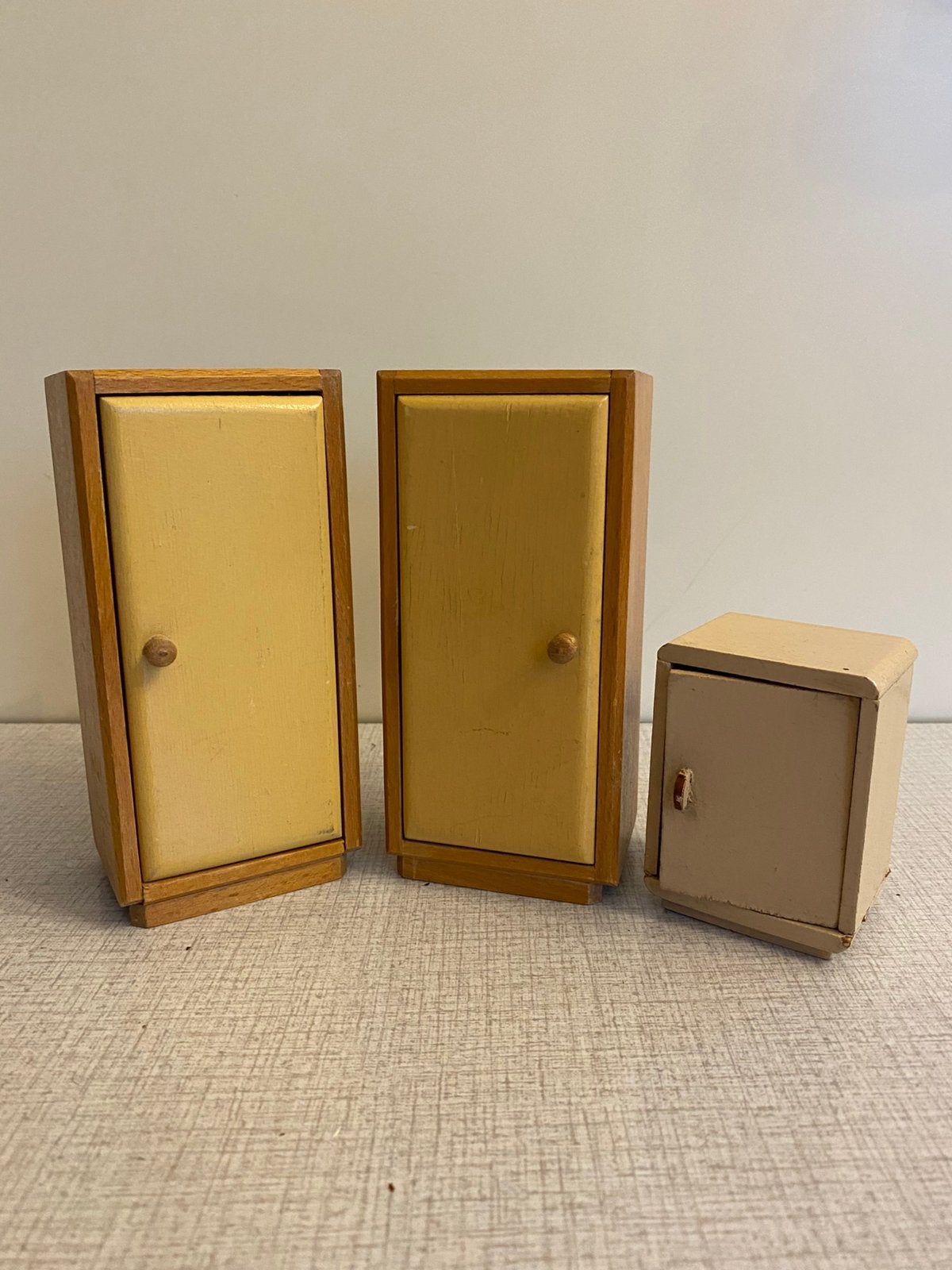 Poppenhuis kastjes, Ophalen of Verzenden, Gebruikt, Poppenhuis