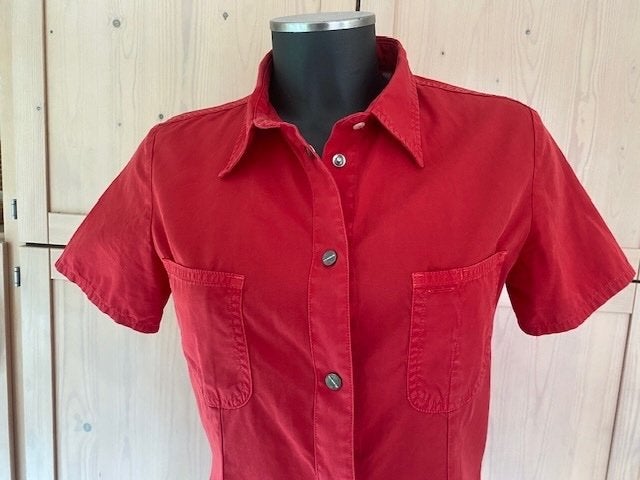 Prachtige rode blouse Closed mt M, Maat 38/40 (M), Closed, Ophalen of Verzenden, Zo goed als nieuw