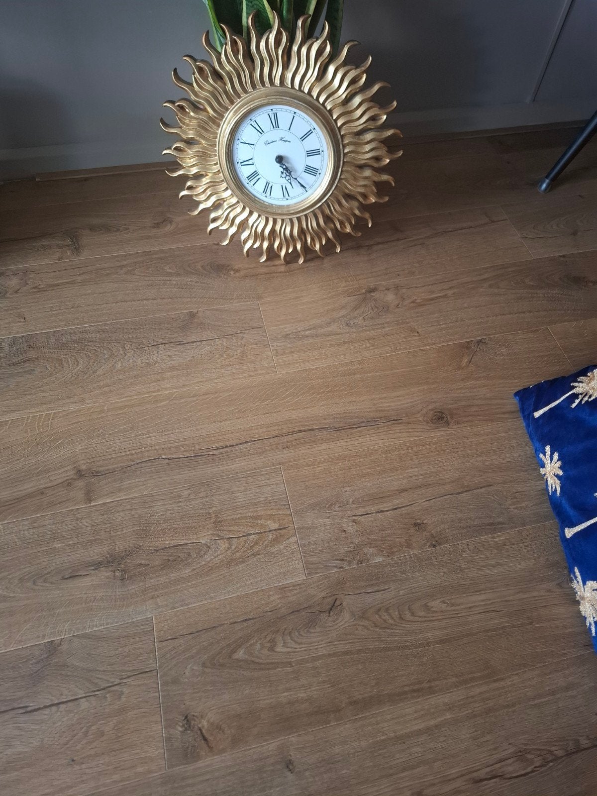 Gouden Zon Wandklok - Decoratieve Klok, Ophalen