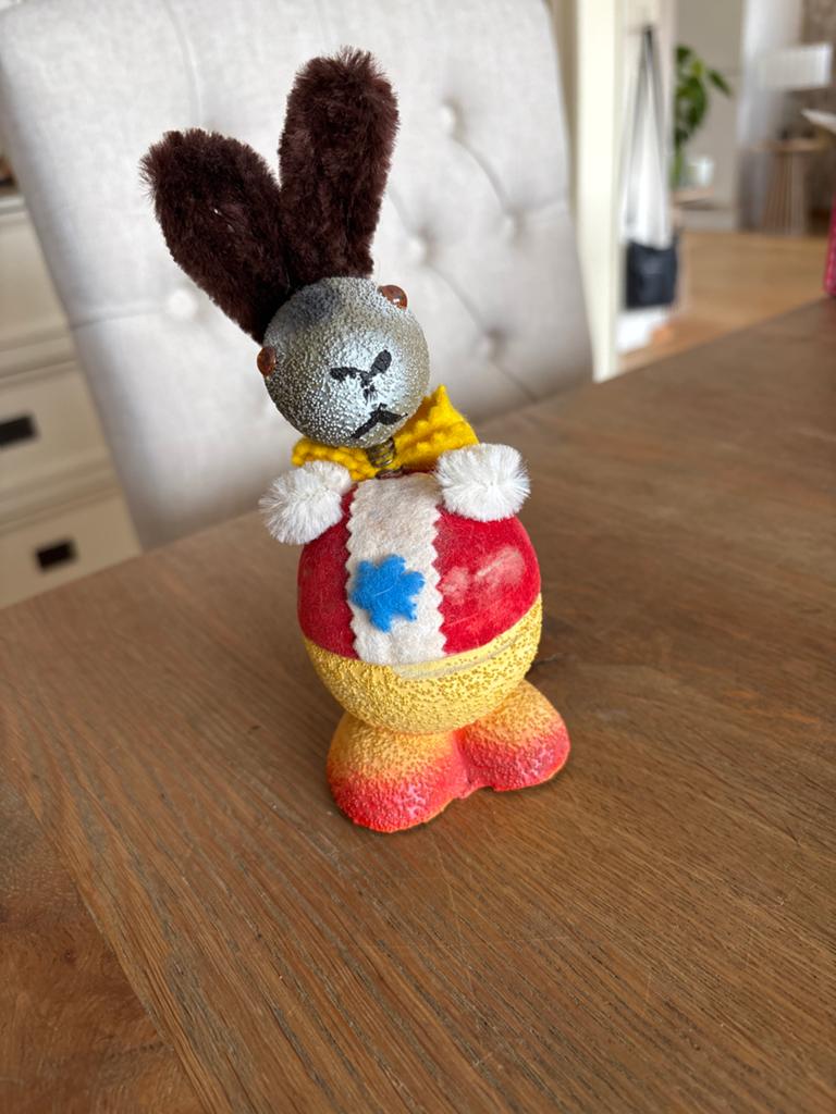 Candy container Paashaas Figuur - Decoratief en Uniek, Diversen, Pasen, Ophalen of Verzenden, Gebruikt
