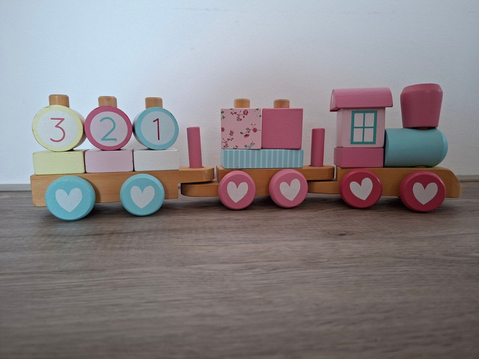 Little Dutch houten trein, Ophalen of Verzenden, Zo goed als nieuw, Duw- of Trekspeelgoed