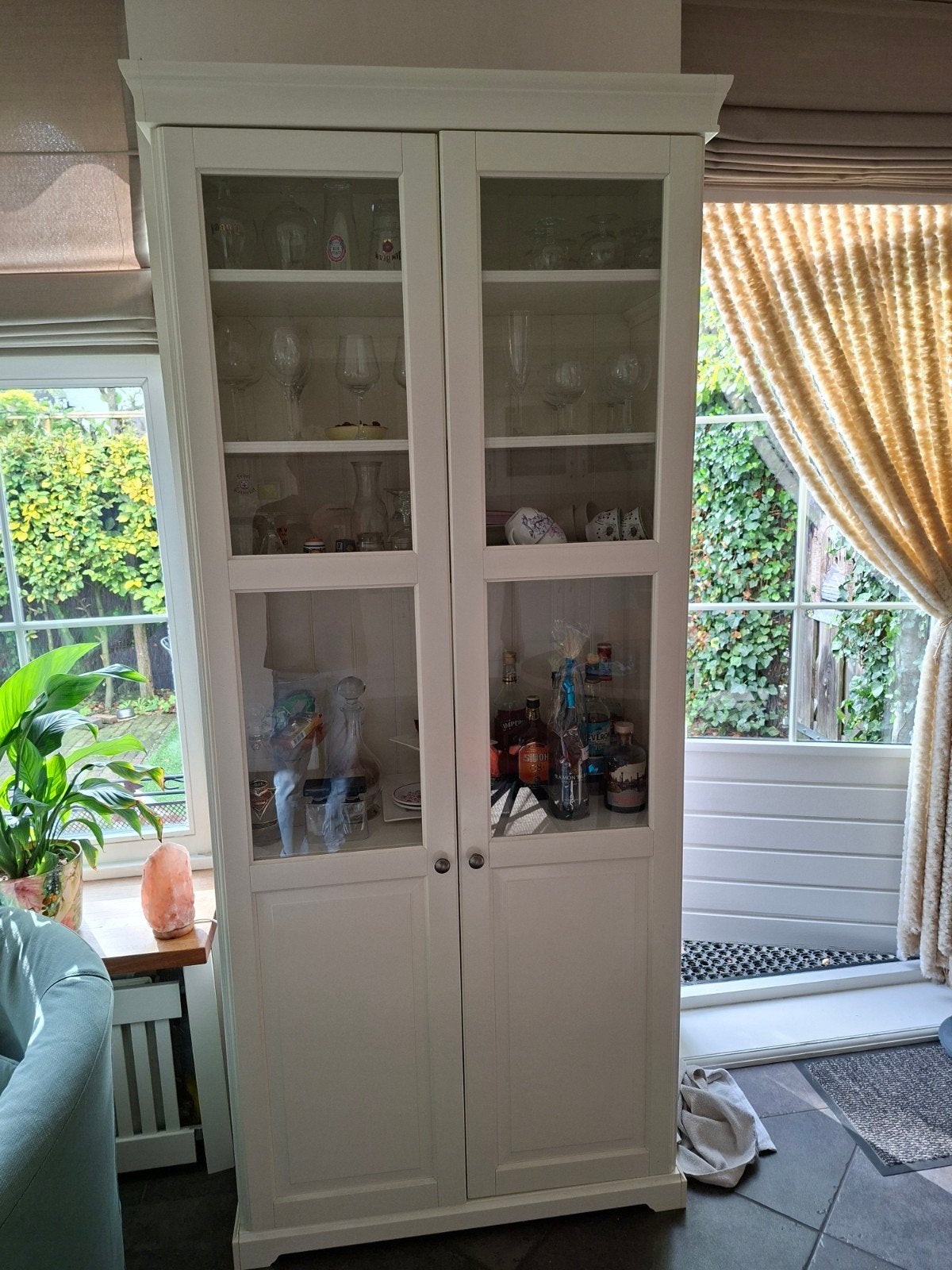 vitrine/servieskast, Ophalen, Met deur(en), 200 cm of meer, 50 tot 100 cm