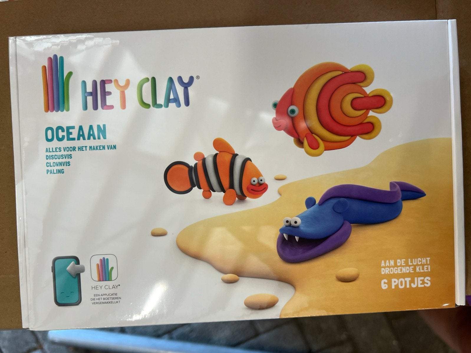 Hey Clay Oceaan Knutselset NIEUW 19 stuks Boetseren met Klei, Dieren, Nieuw, Meerkleurig, Ophalen of Verzenden