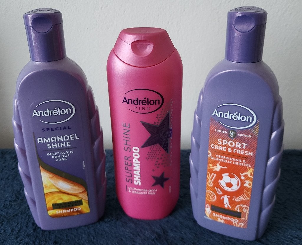 3x verschillende shampoo van Andrelon NIEUW, Verzenden, Nieuw, Overige typen