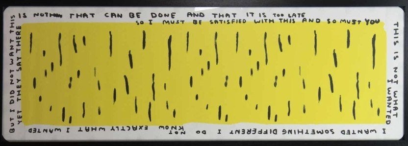 Yoga mat - david shrigley artlead, Ophalen of Verzenden, Nieuw, Yogamat