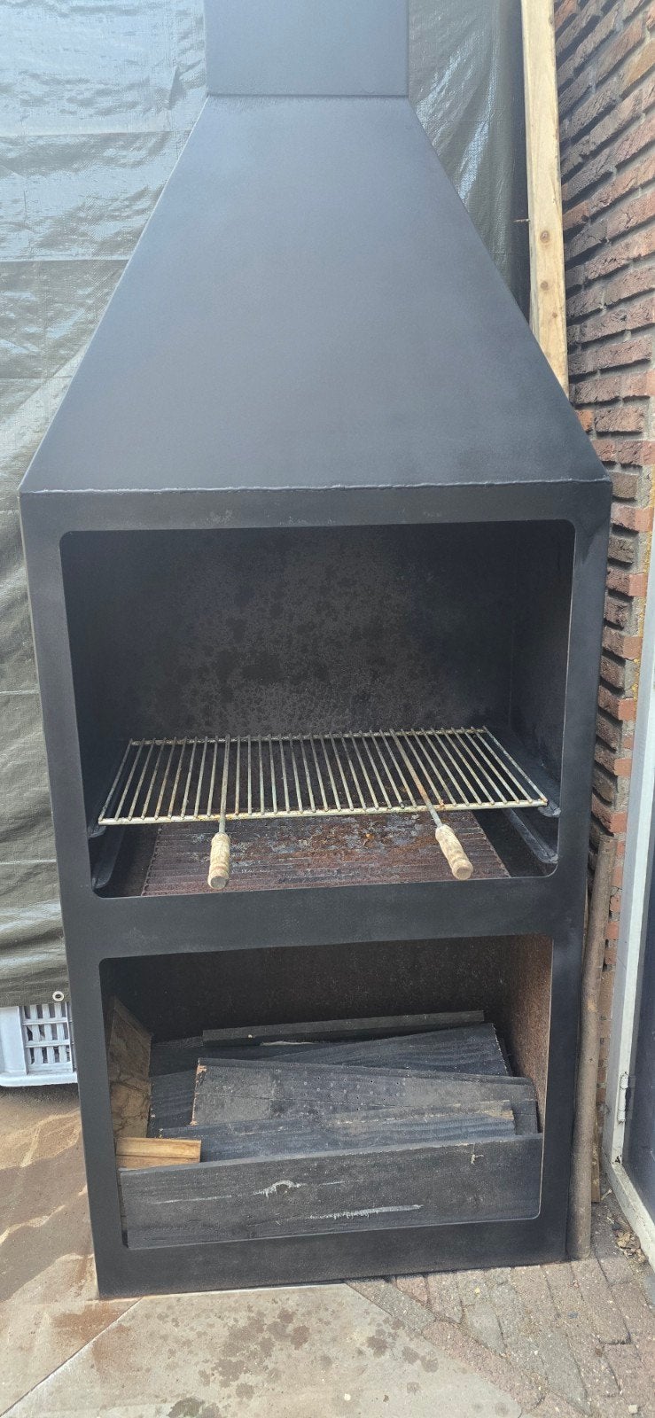 Robuuste Buitenhaard / BBQ (3.75m hoog) - 3mm staal, Ophalen of Verzenden